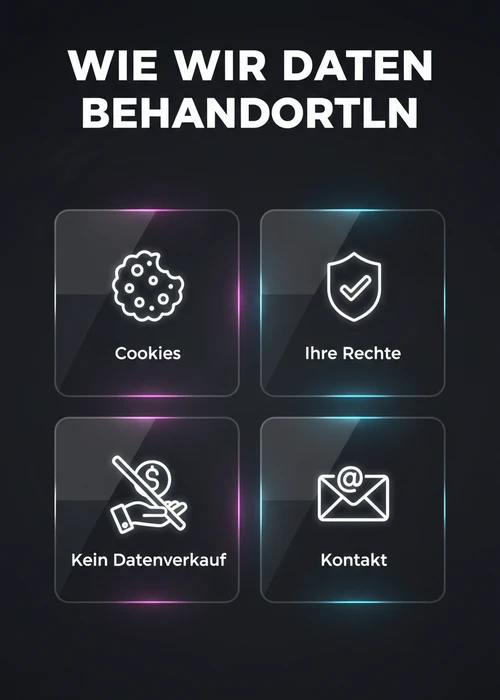 Wie das Schnell-Auszahlungs-Portal Daten behandelt: Cookies, Ihre Rechte, kein Datenverkauf und Kontakt.